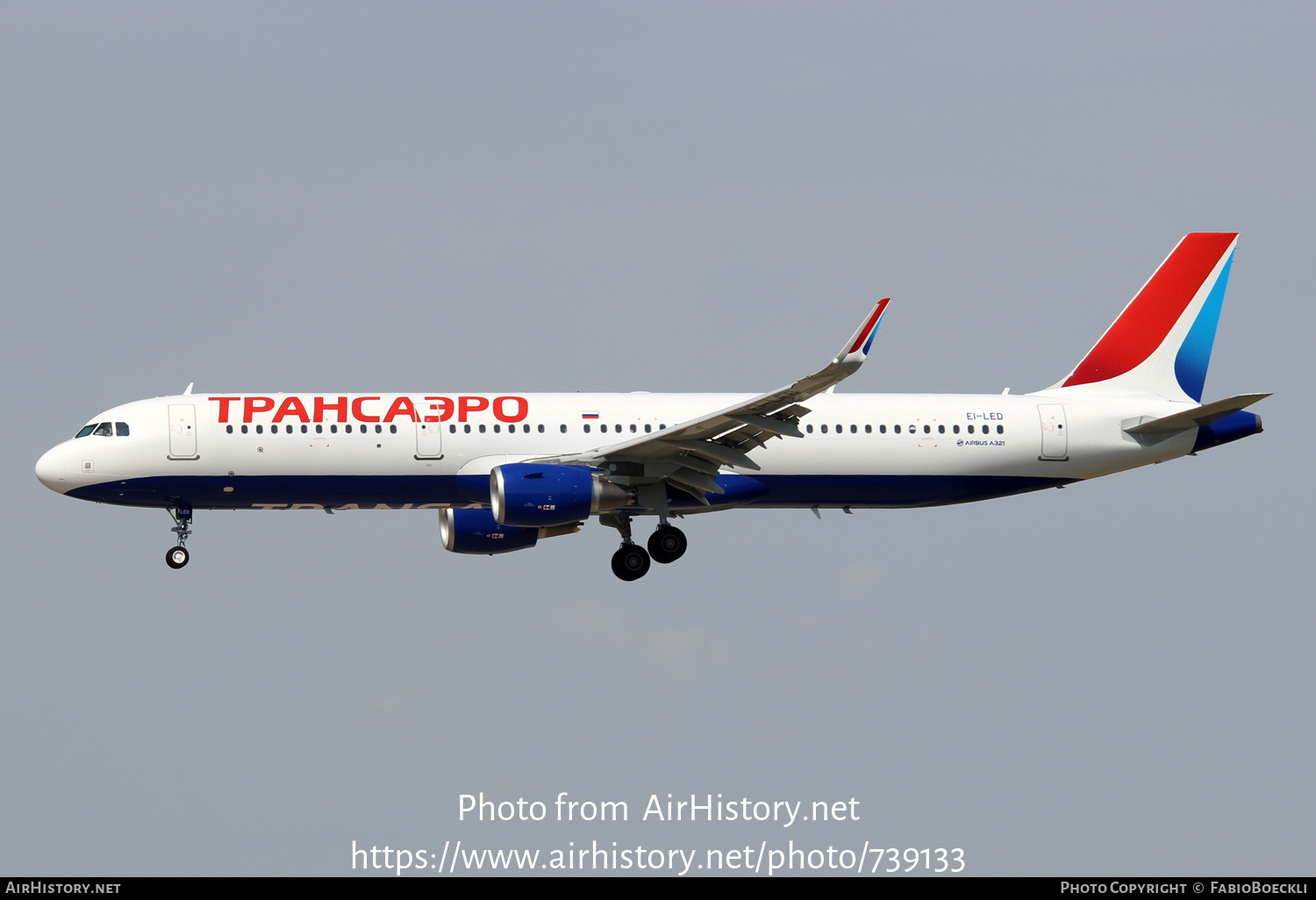 Aircraft Photo of EI-LED | Airbus A321-211 | Transaero Airlines | AirHistory.net #739133