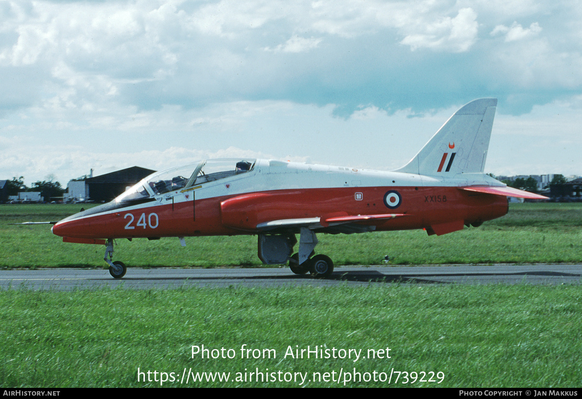 Aircraft Photo of XX158 | Hawker Siddeley Hawk T1A | UK - Air Force | AirHistory.net #739229