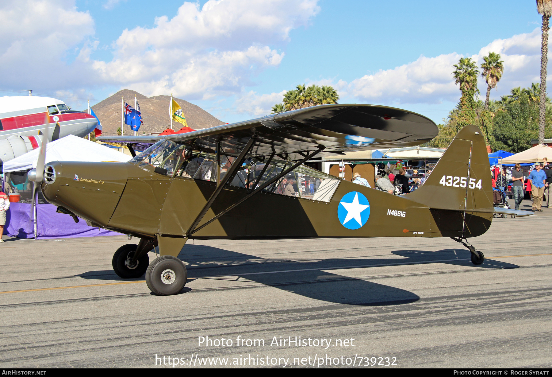 Aircraft Photo of N48616 / 432554 | Interstate L-6 Grasshopper | USA - Air Force | AirHistory.net #739232