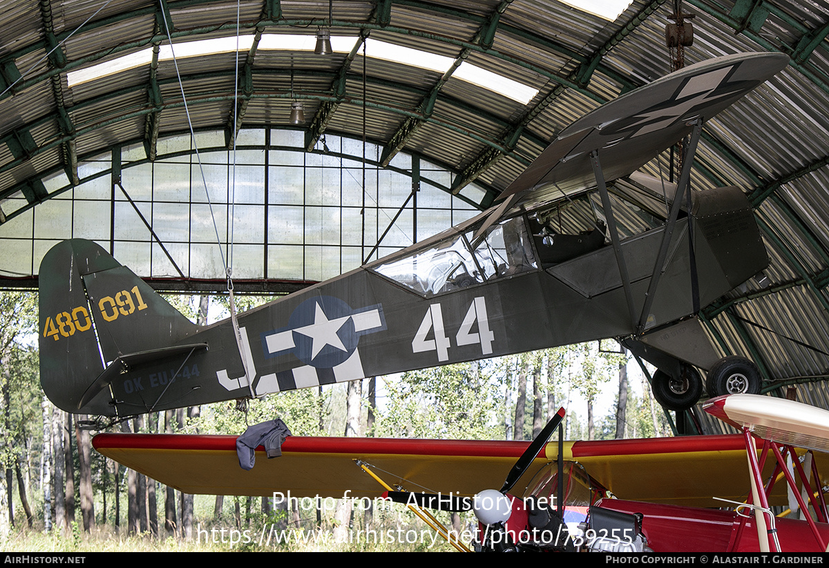 Aircraft Photo of OK-EUJ-44 / 480091 | Miras Wing Piper L-4U Cub (replica) | USA - Air Force | AirHistory.net #739255