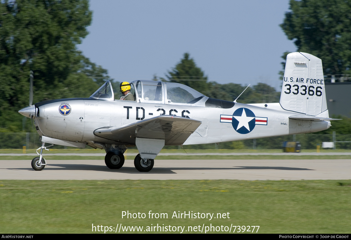 Aircraft Photo of N4WL / 33366 | Beech T-34A Mentor | USA - Air Force | AirHistory.net #739277