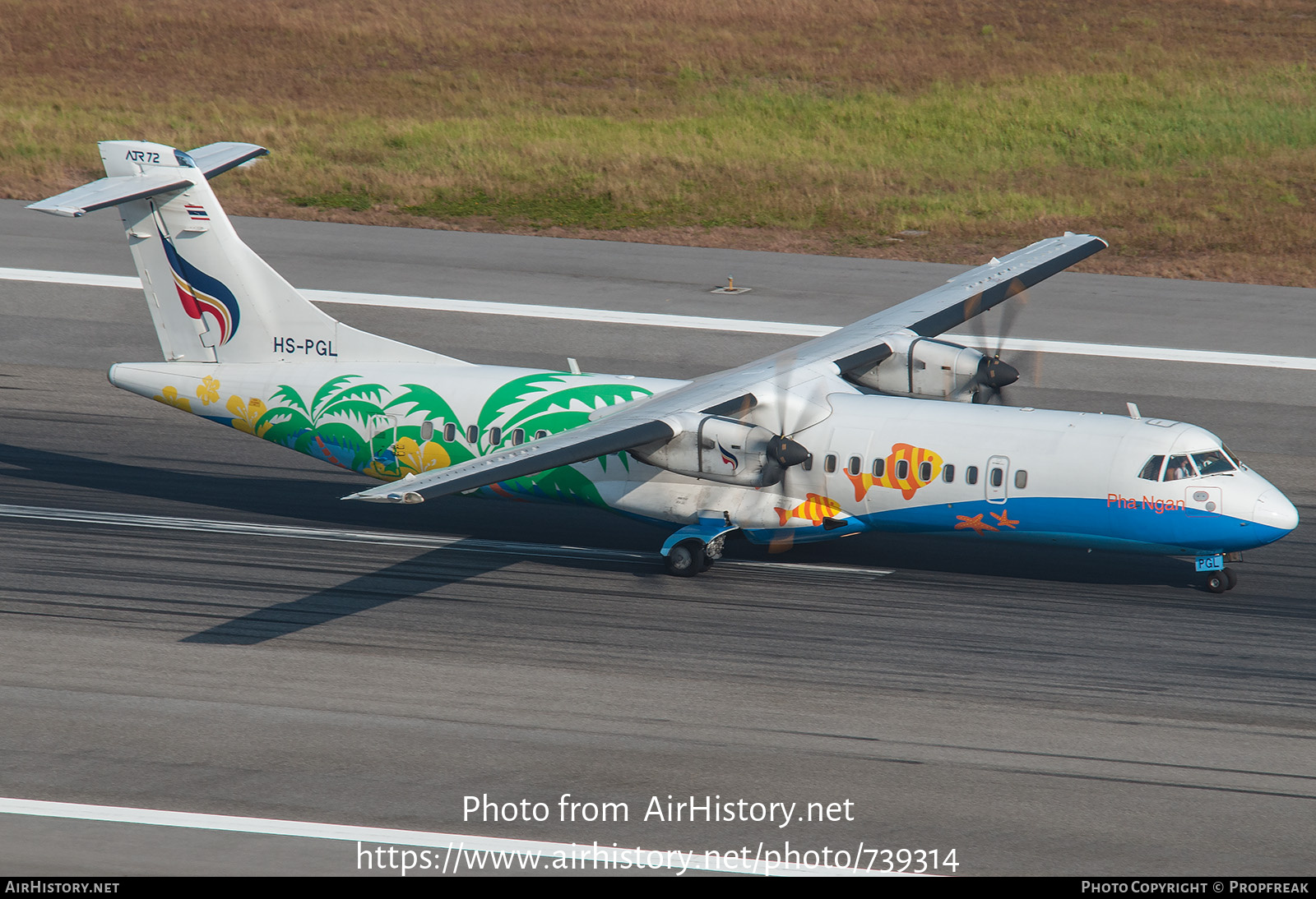 Aircraft Photo of HS-PGL | ATR ATR-72-500 (ATR-72-212A) | Bangkok Airways | AirHistory.net #739314