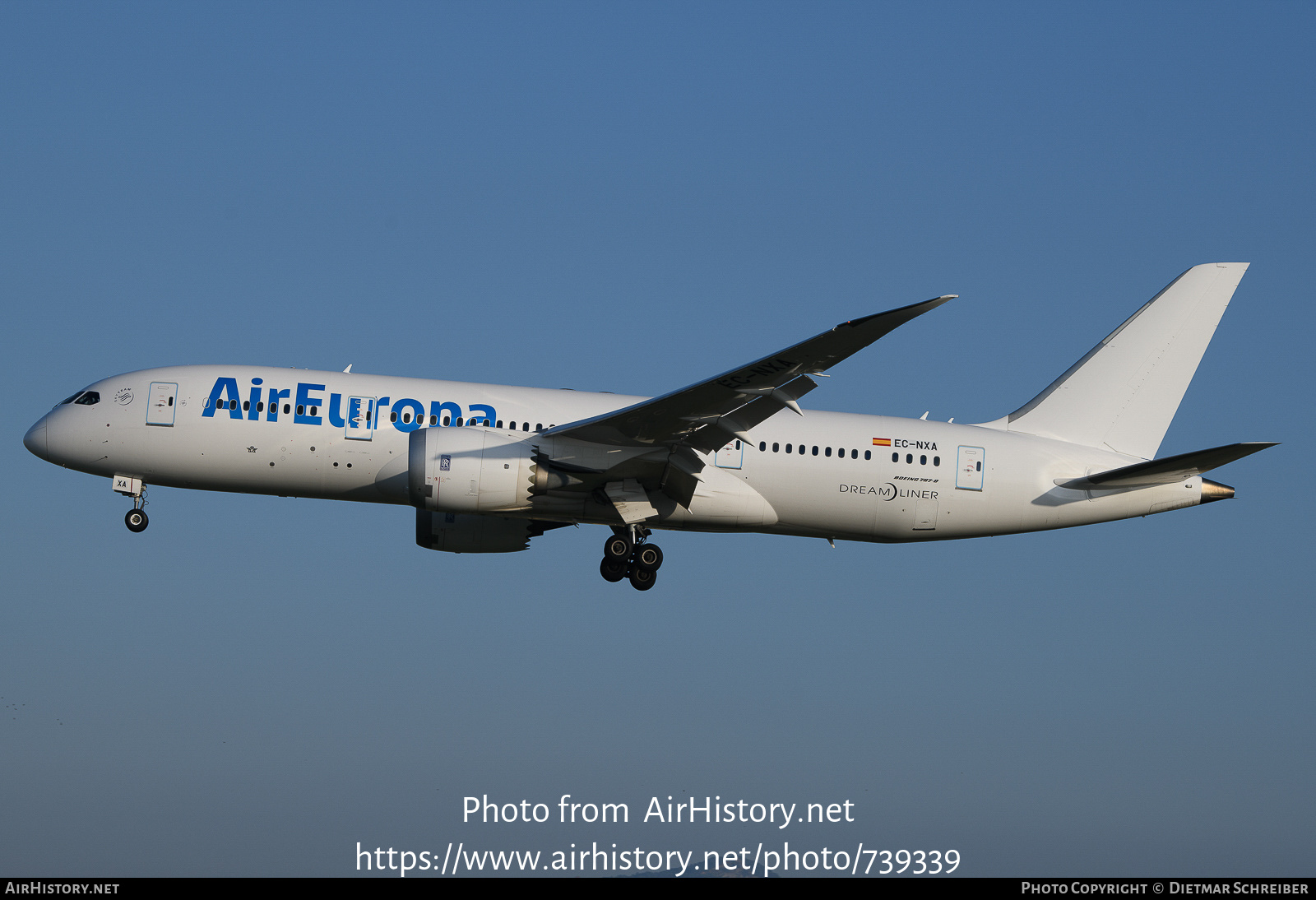 Aircraft Photo of EC-NXA | Boeing 787-8 Dreamliner | Air Europa | AirHistory.net #739339