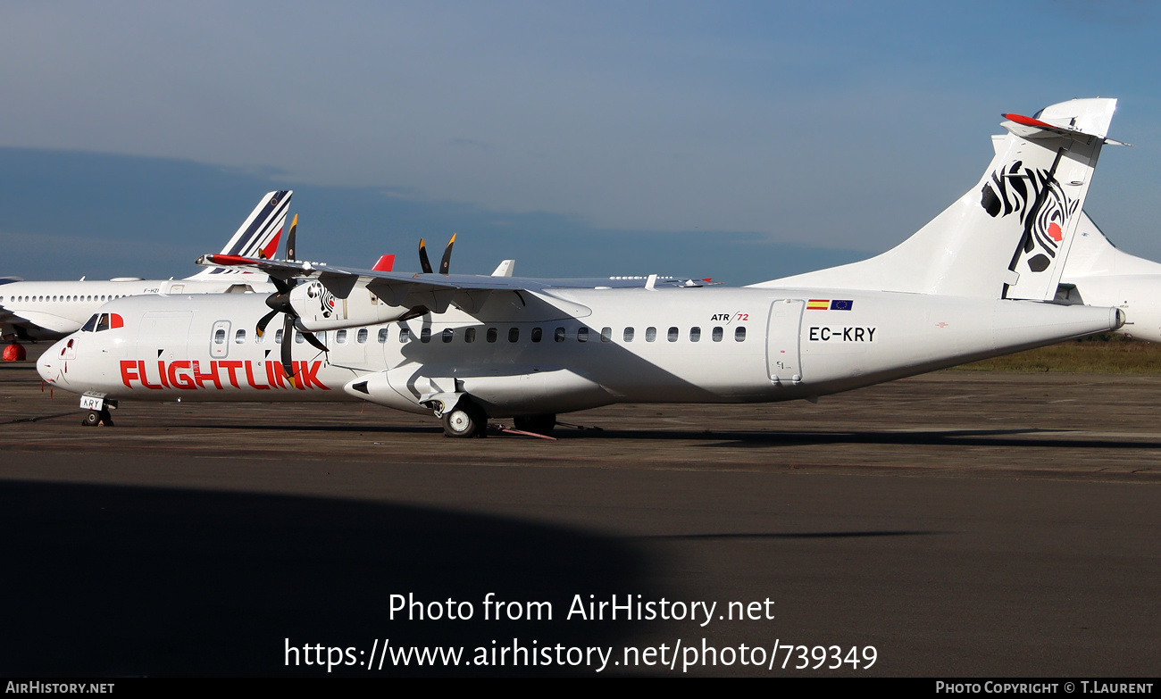 Aircraft Photo of EC-KRY | ATR ATR-72-500 (ATR-72-212A) | Flightlink | AirHistory.net #739349