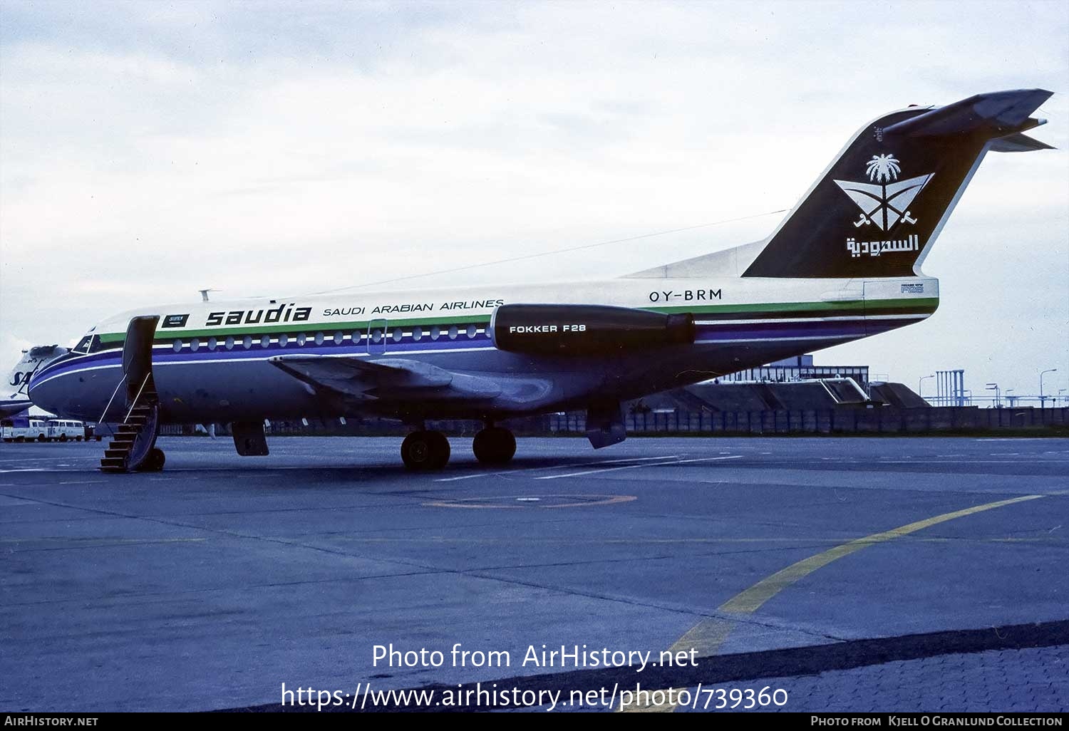 Aircraft Photo of OY-BRM | Fokker F28-3000 Fellowship | Saudia - Saudi Arabian Airlines | AirHistory.net #739360