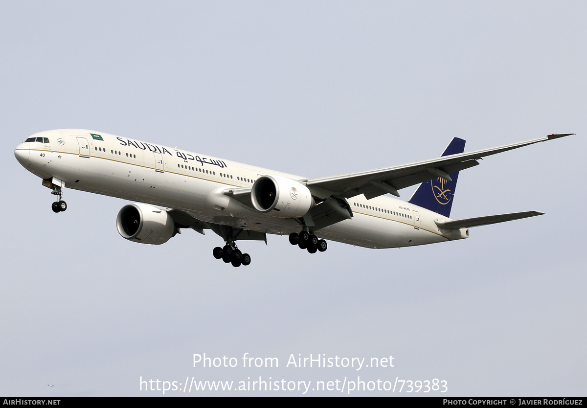 Aircraft Photo of HZ-AK40 | Boeing 777-300/ER | Saudia - Saudi Arabian Airlines | AirHistory.net #739383