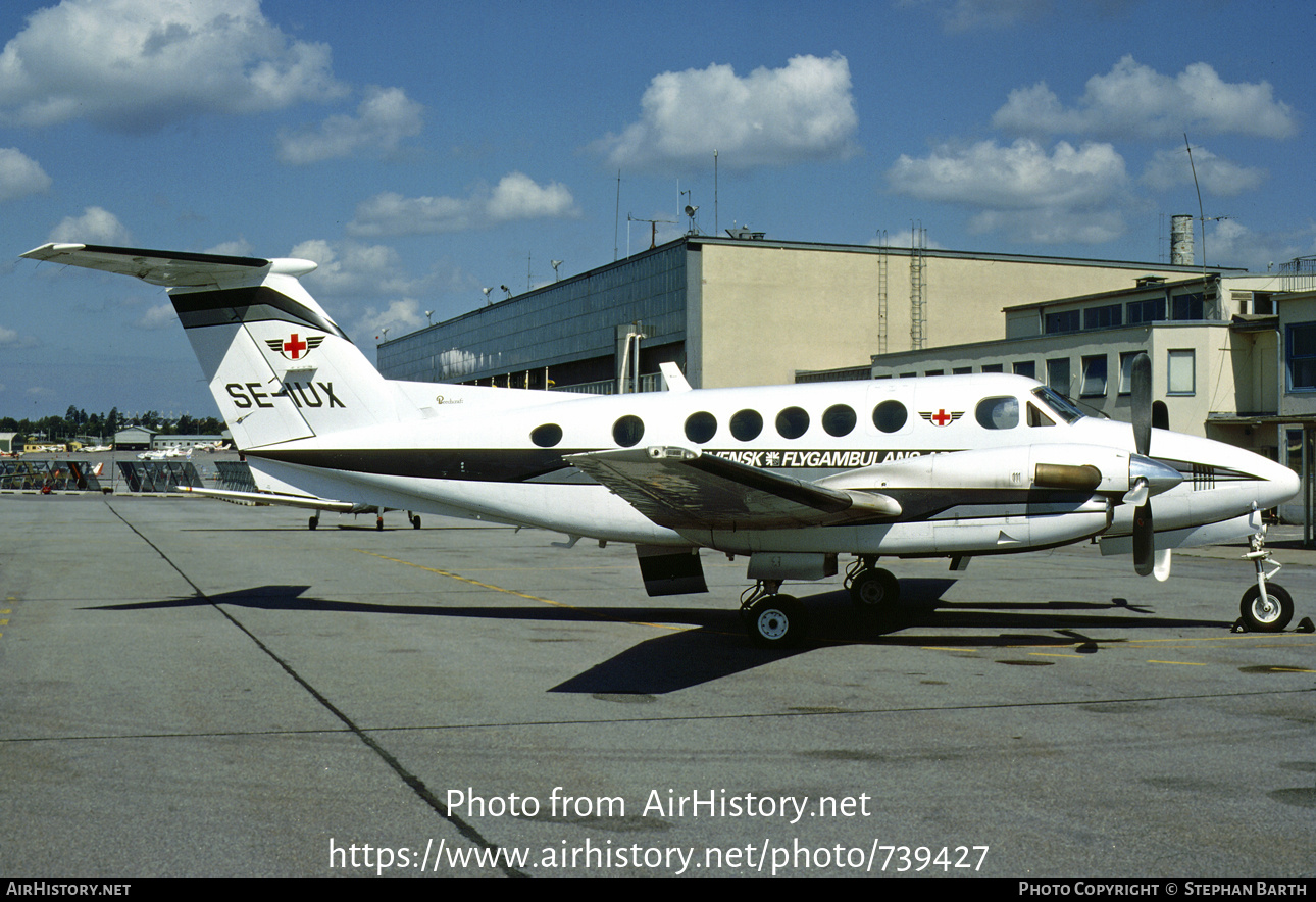 Aircraft Photo of SE-IUX | Beech 200 Super King Air | SOS Flygambulans | AirHistory.net #739427