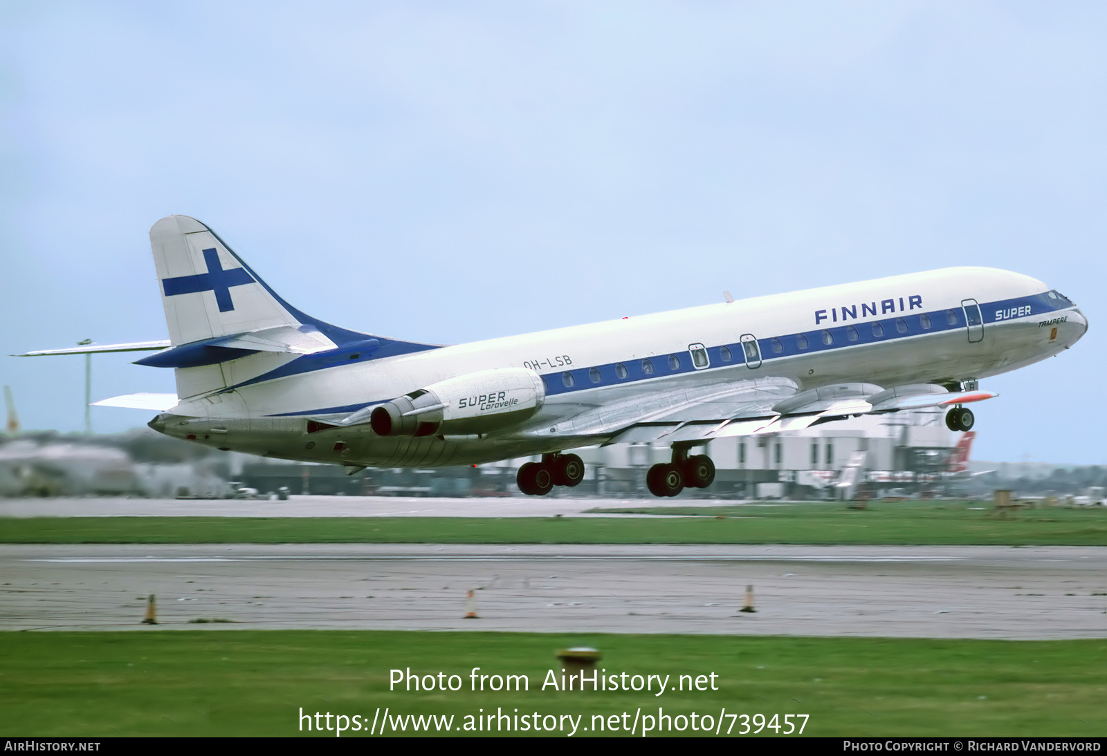 Aircraft Photo of OH-LSB | Sud SE-210 Caravelle 10B3 Super B | Finnair | AirHistory.net #739457