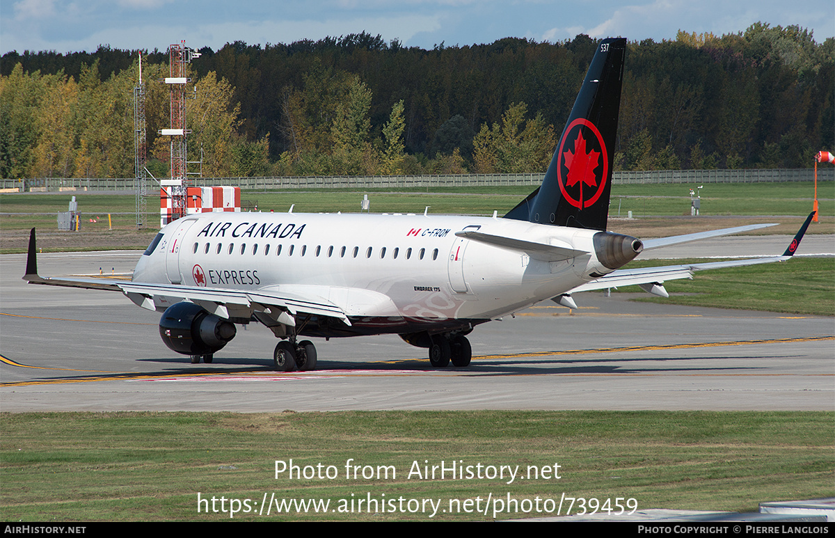 Aircraft Photo of C-FRQM | Embraer 175LR (ERJ-170-200LR) | Air Canada Express | AirHistory.net #739459