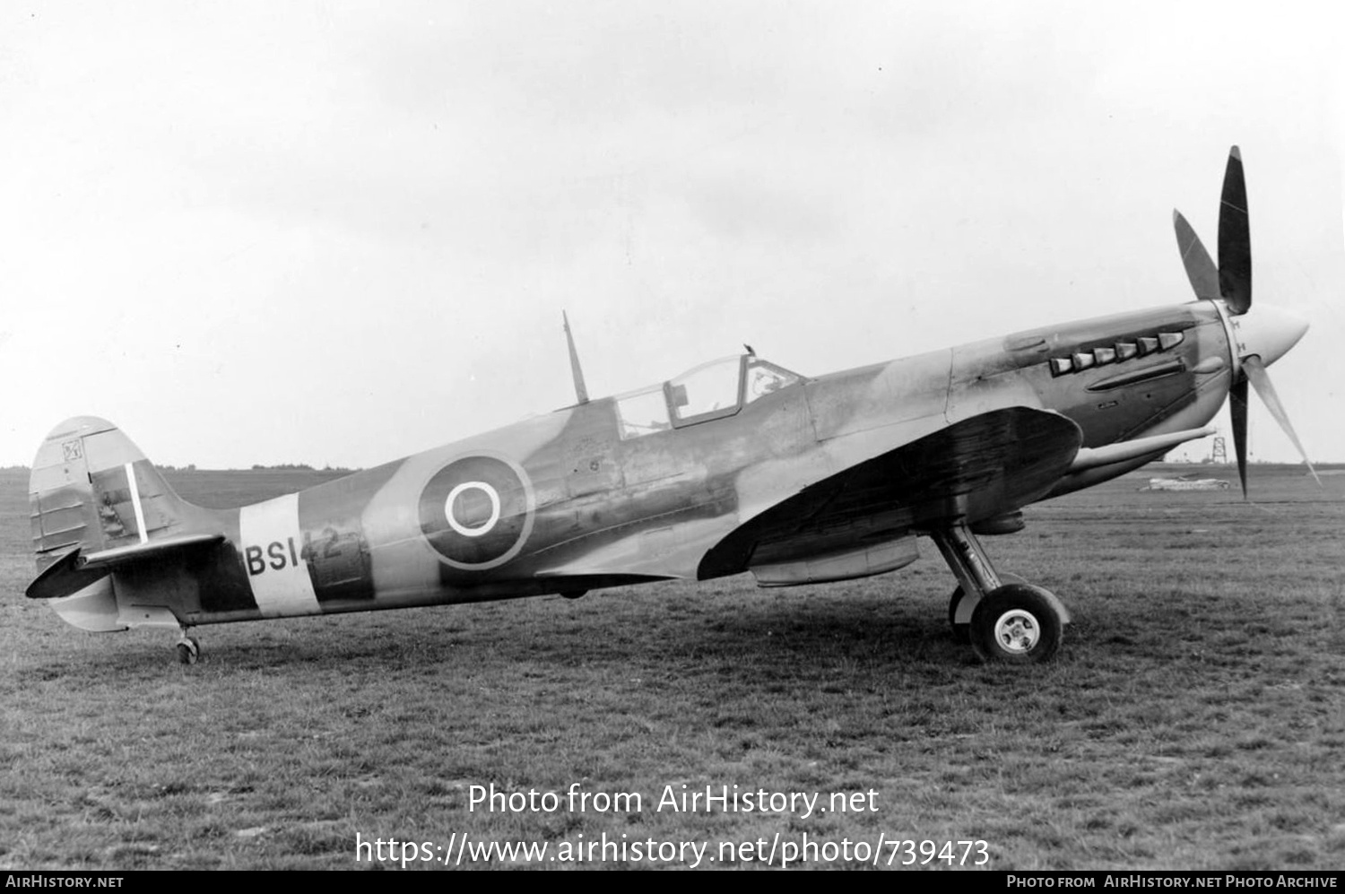 Aircraft Photo of BS142 | Supermarine 351 Spitfire F7 | UK - Air Force | AirHistory.net #739473