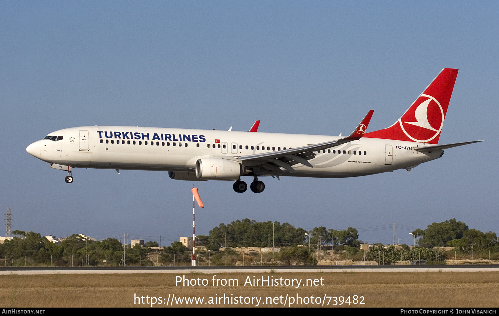 Aircraft Photo of TC-JYG | Boeing 737-9F2/ER | Turkish Airlines | AirHistory.net #739482