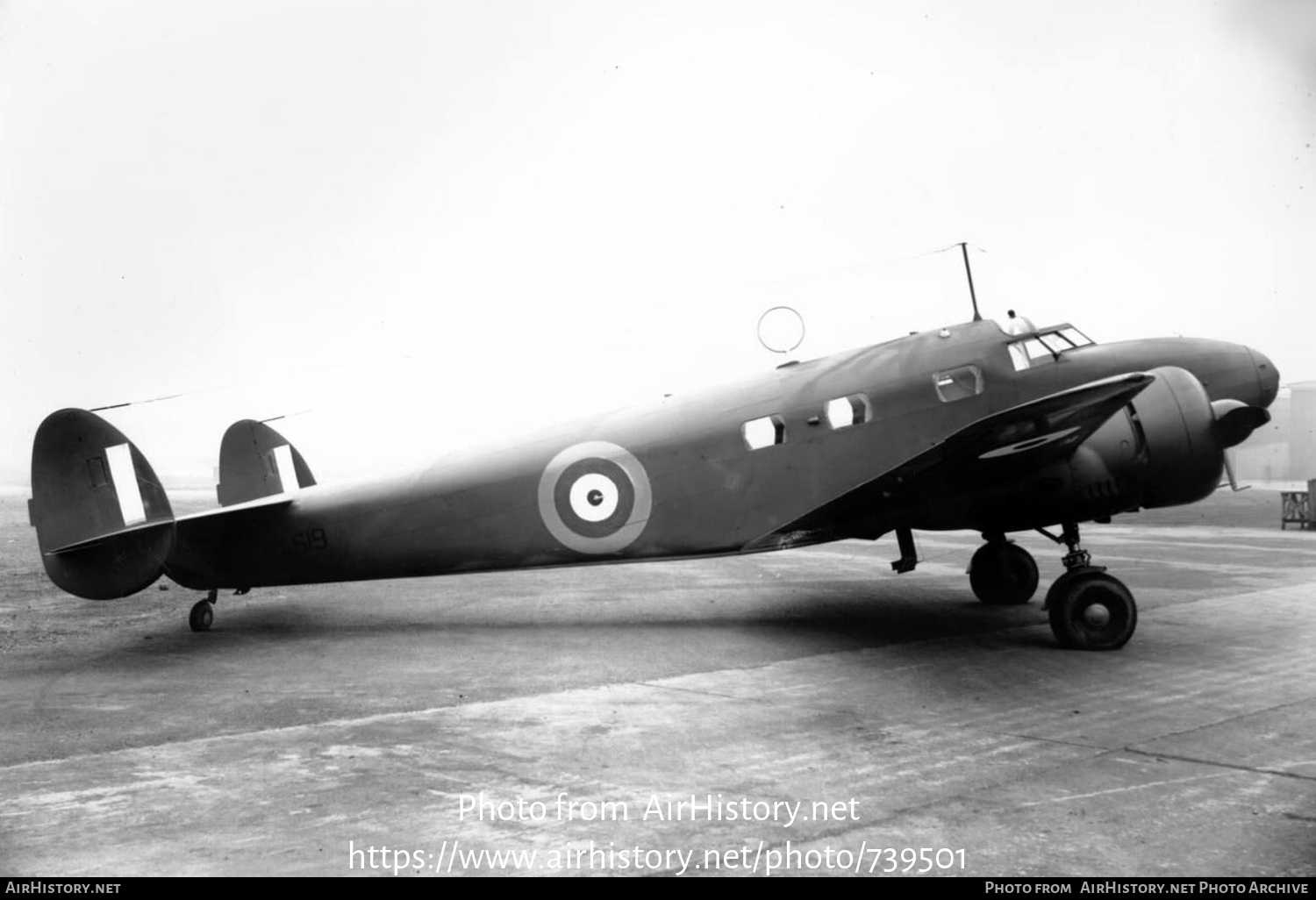 Aircraft Photo of LA619 | Lockheed 12-A Electra Junior | UK - Air Force | AirHistory.net #739501