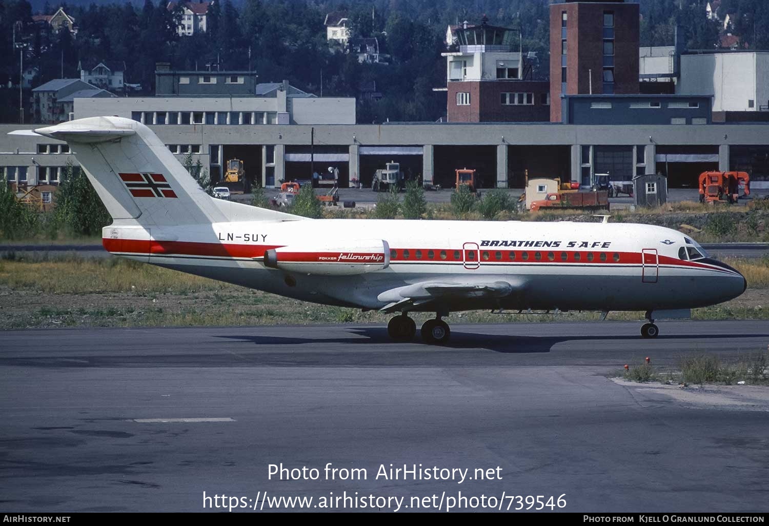 Aircraft Photo of LN-SUY | Fokker F28-1000 Fellowship | Braathens SAFE | AirHistory.net #739546