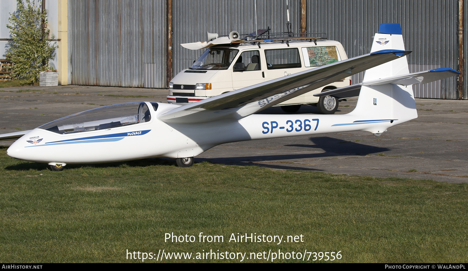 Aircraft Photo of SP-3367 | PZL-Bielsko SZD-50-3 Puchacz | Aeroklub Warszawski | AirHistory.net #739556