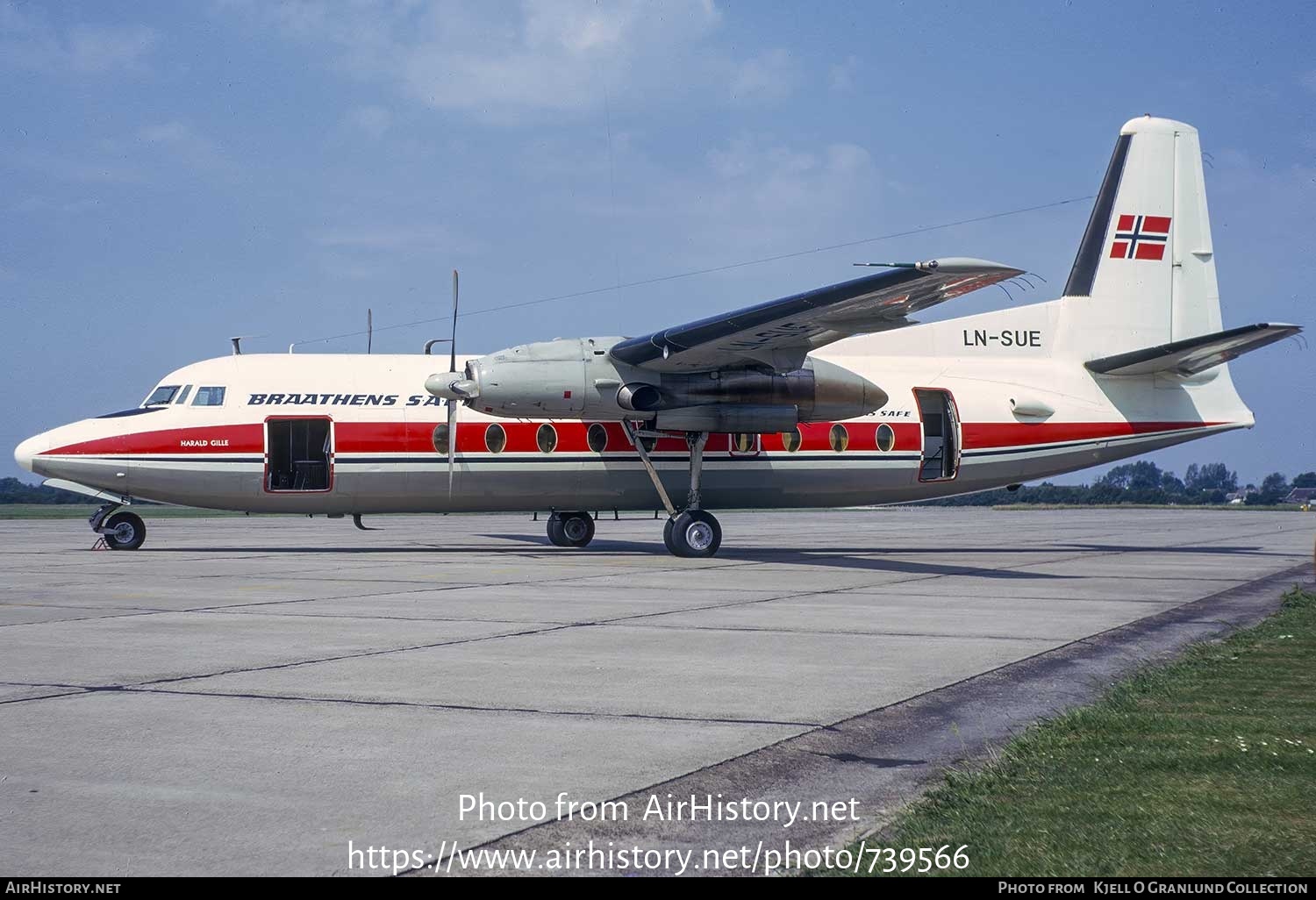 Aircraft Photo of LN-SUE | Fokker F27-100 Friendship | Braathens SAFE | AirHistory.net #739566