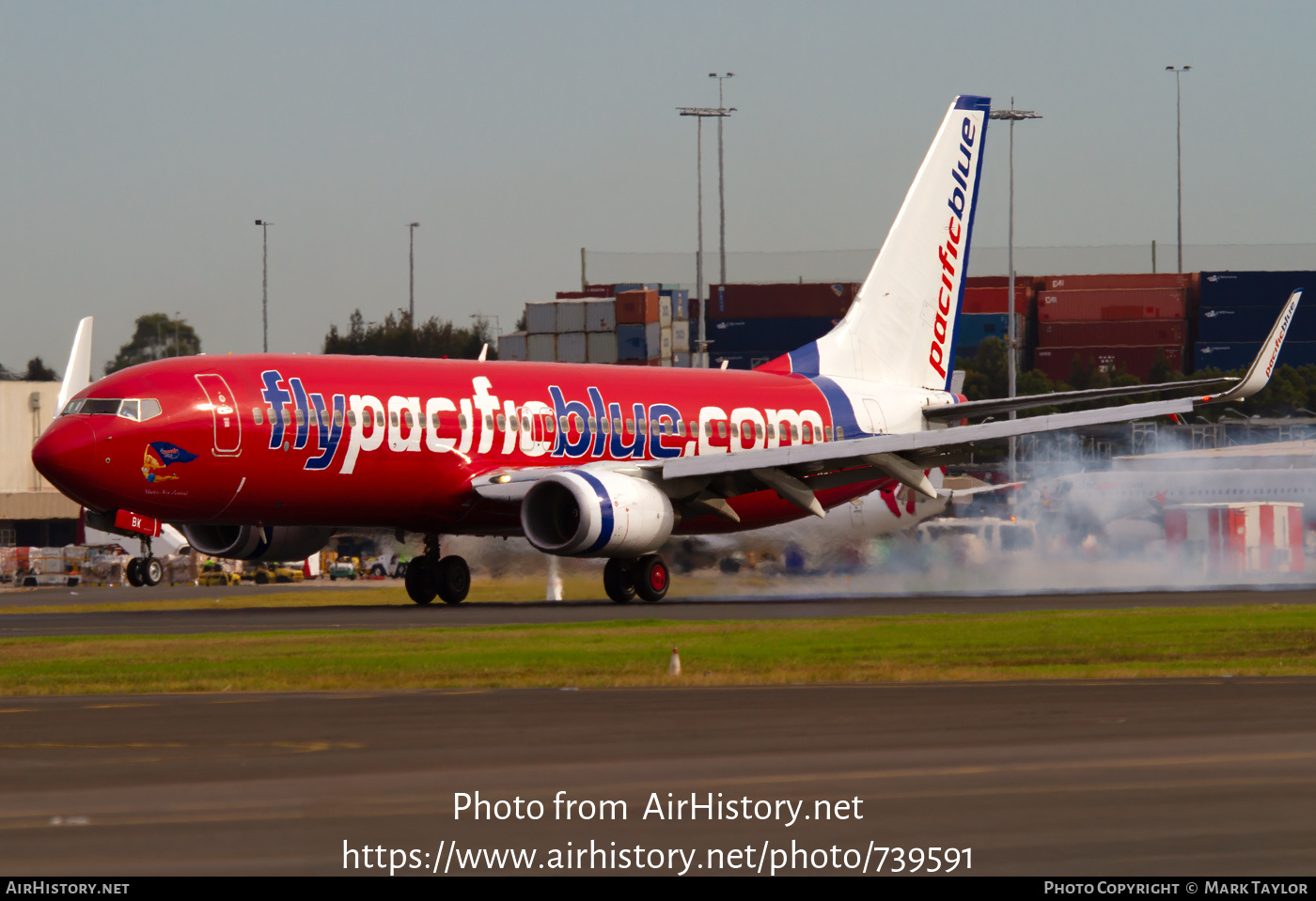 Aircraft Photo of ZK-PBK | Boeing 737-8FE | Pacific Blue Airlines | AirHistory.net #739591