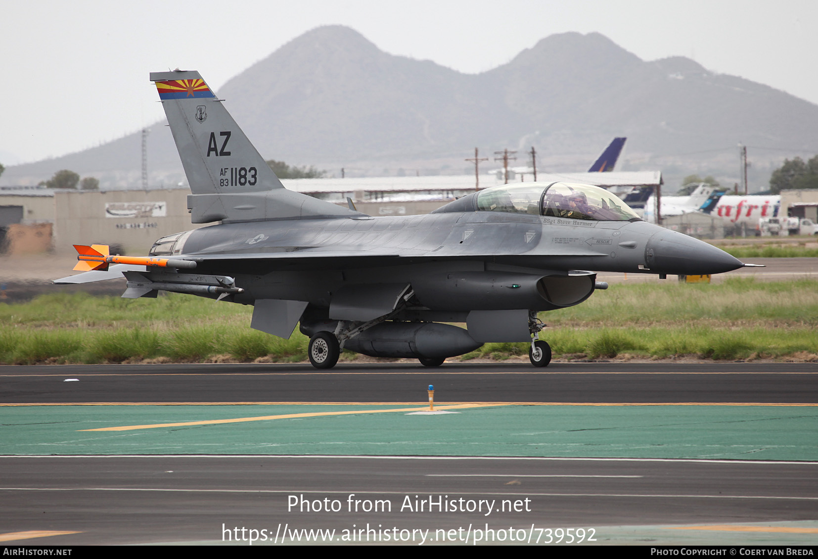 Aircraft Photo of 83-1183 / AF83-183 | General Dynamics F-16D Fighting Falcon | USA - Air Force | AirHistory.net #739592