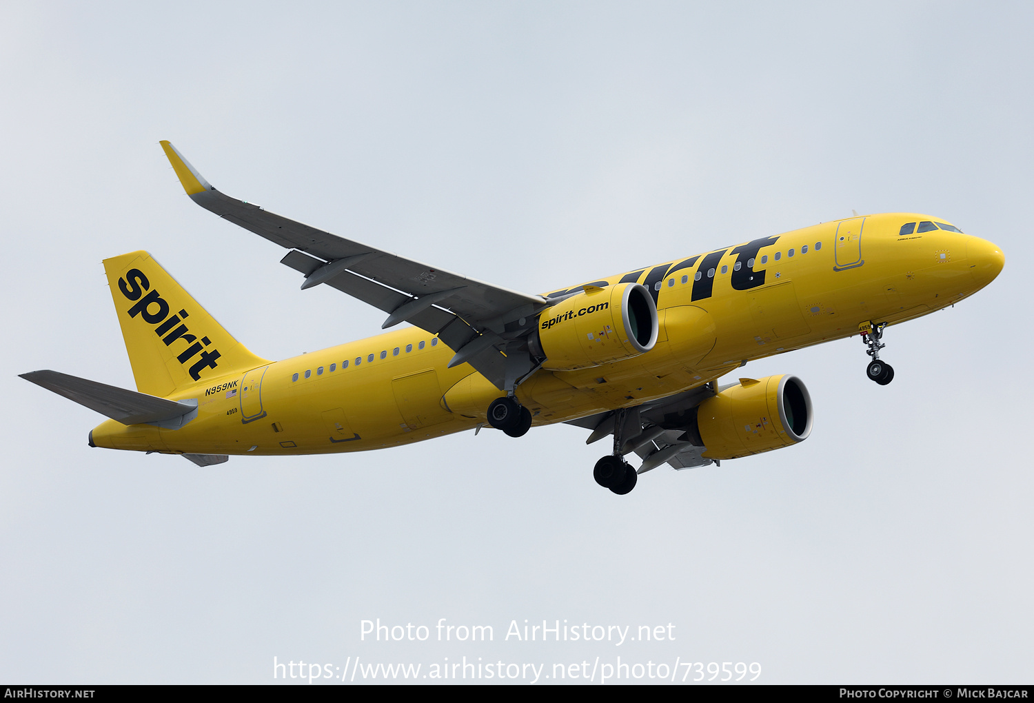 Aircraft Photo of N959NK | Airbus A320-271N | Spirit Airlines | AirHistory.net #739599