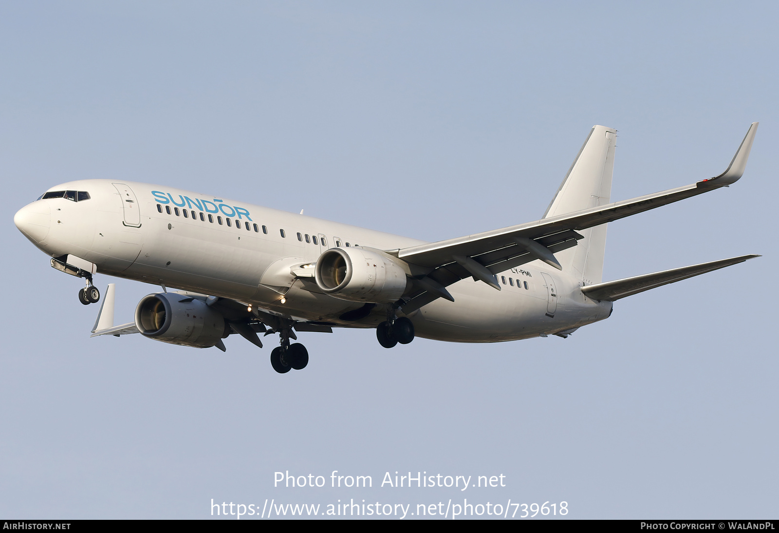 Aircraft Photo of LY-PMI | Boeing 737-800 | Sun d'Or International Airlines | AirHistory.net #739618