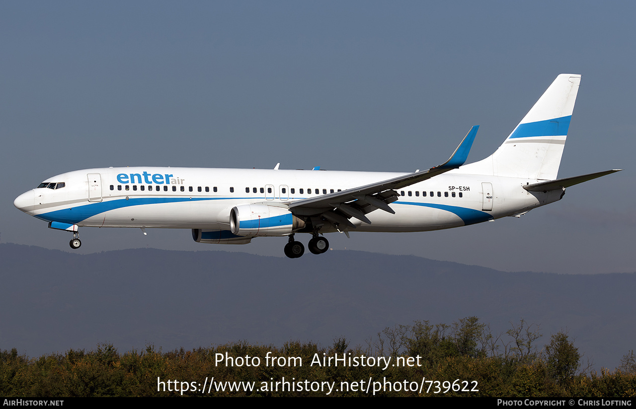 Aircraft Photo of SP-ESH | Boeing 737-81M | Enter Air | AirHistory.net #739622