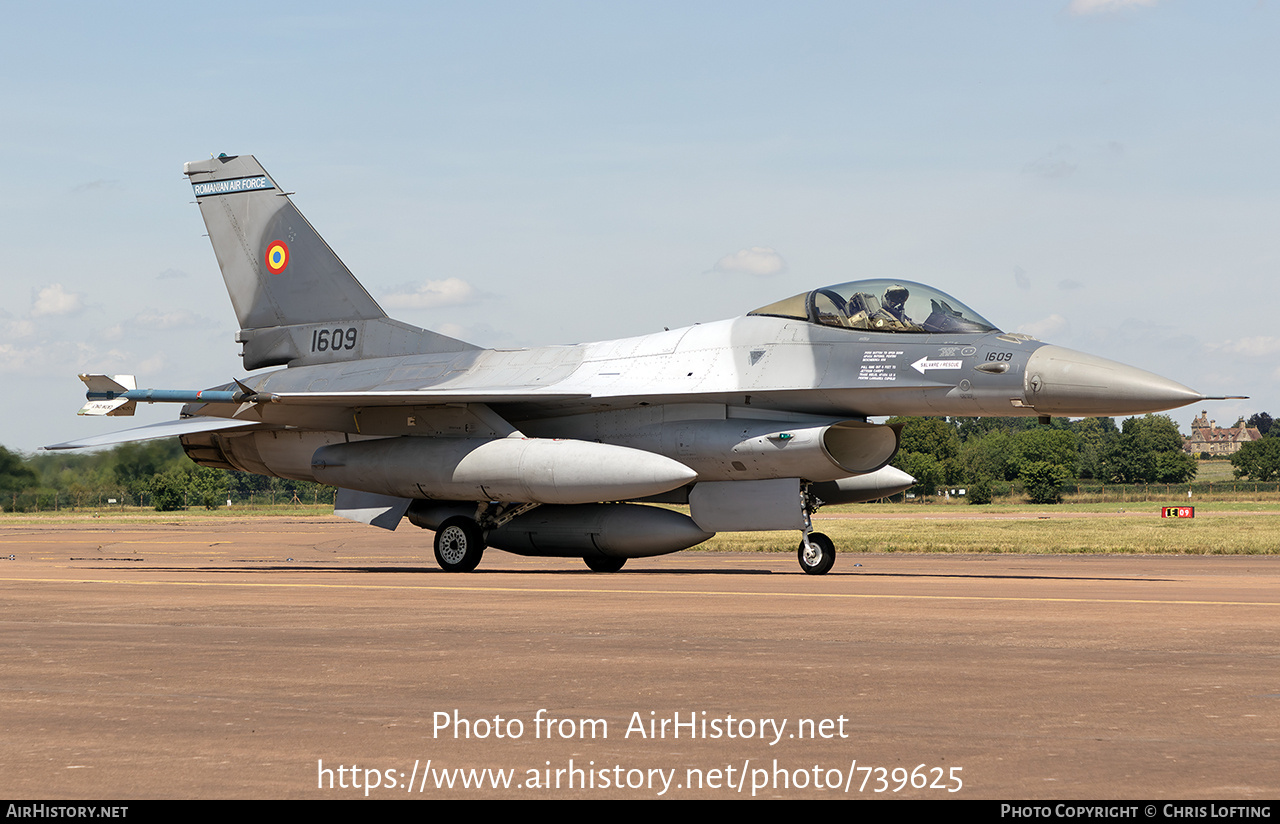 Aircraft Photo of 1609 | General Dynamics F-16AM Fighting Falcon | Romania - Air Force | AirHistory.net #739625