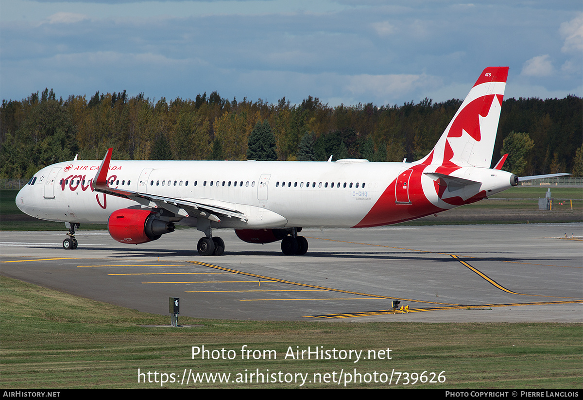 Aircraft Photo of C-GHQI | Airbus A321-211 | Air Canada Rouge | AirHistory.net #739626