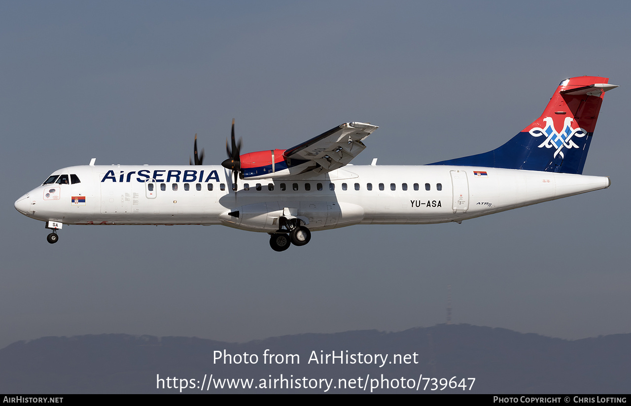 Aircraft Photo of YU-ASA | ATR ATR-72-600 (ATR-72-212A) | Air Serbia | AirHistory.net #739647