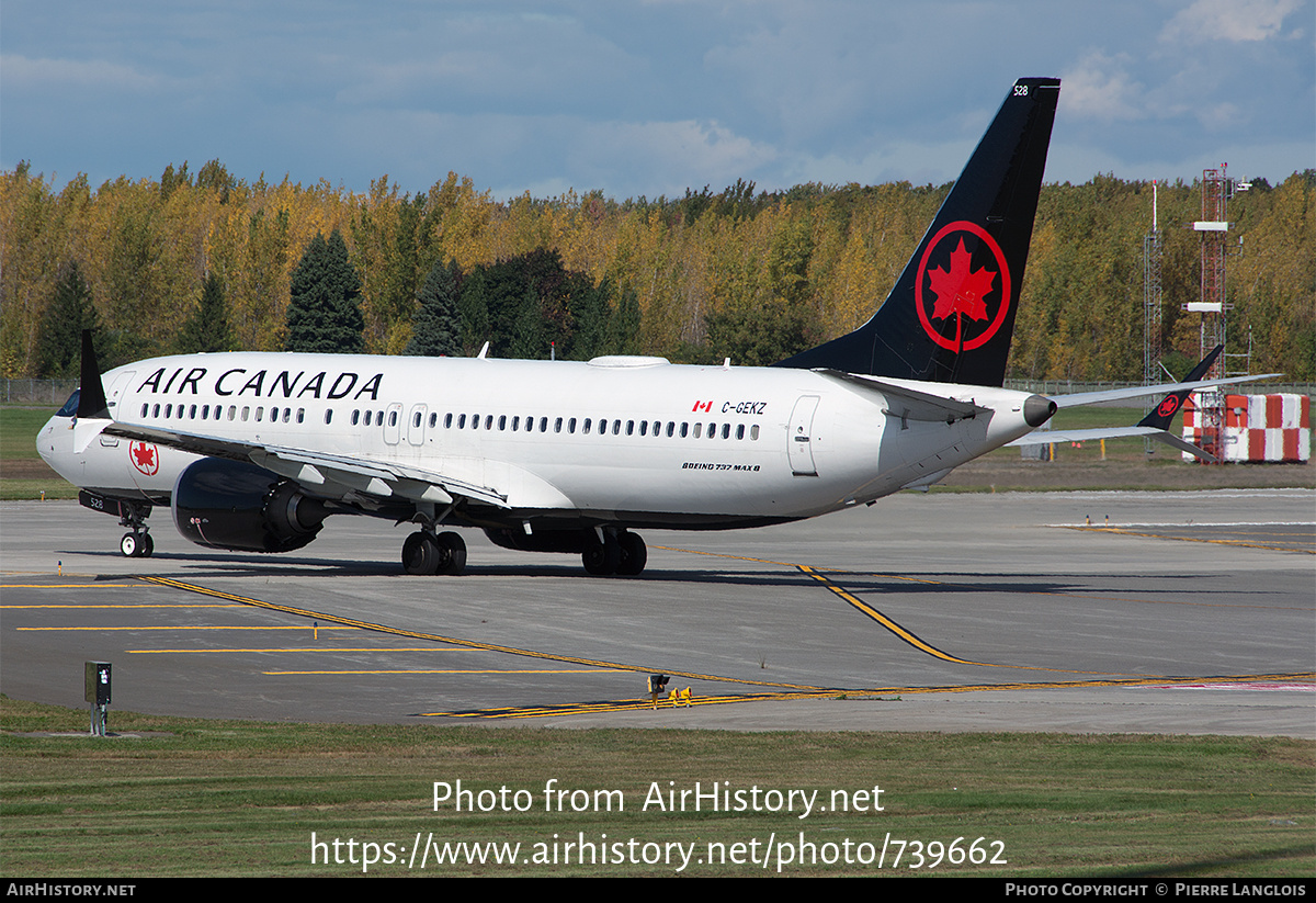 Aircraft Photo of C-GEKZ | Boeing 737-8 Max 8 | Air Canada | AirHistory.net #739662