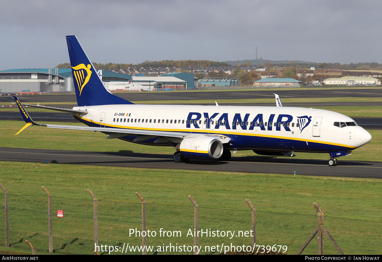 Aircraft Photo of EI-DWR | Boeing 737-8AS | Ryanair | AirHistory.net #739679