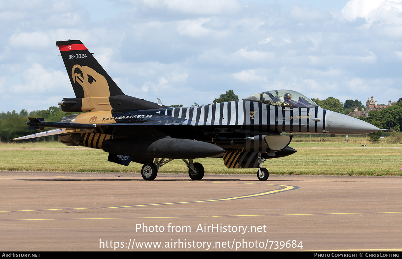 Aircraft Photo of 88-0024 | General Dynamics F-16C Fighting Falcon | Turkey - Air Force | AirHistory.net #739684