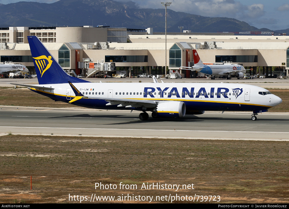 Aircraft Photo of EI-IJW | Boeing 737-8200 Max 200 | Ryanair | AirHistory.net #739723