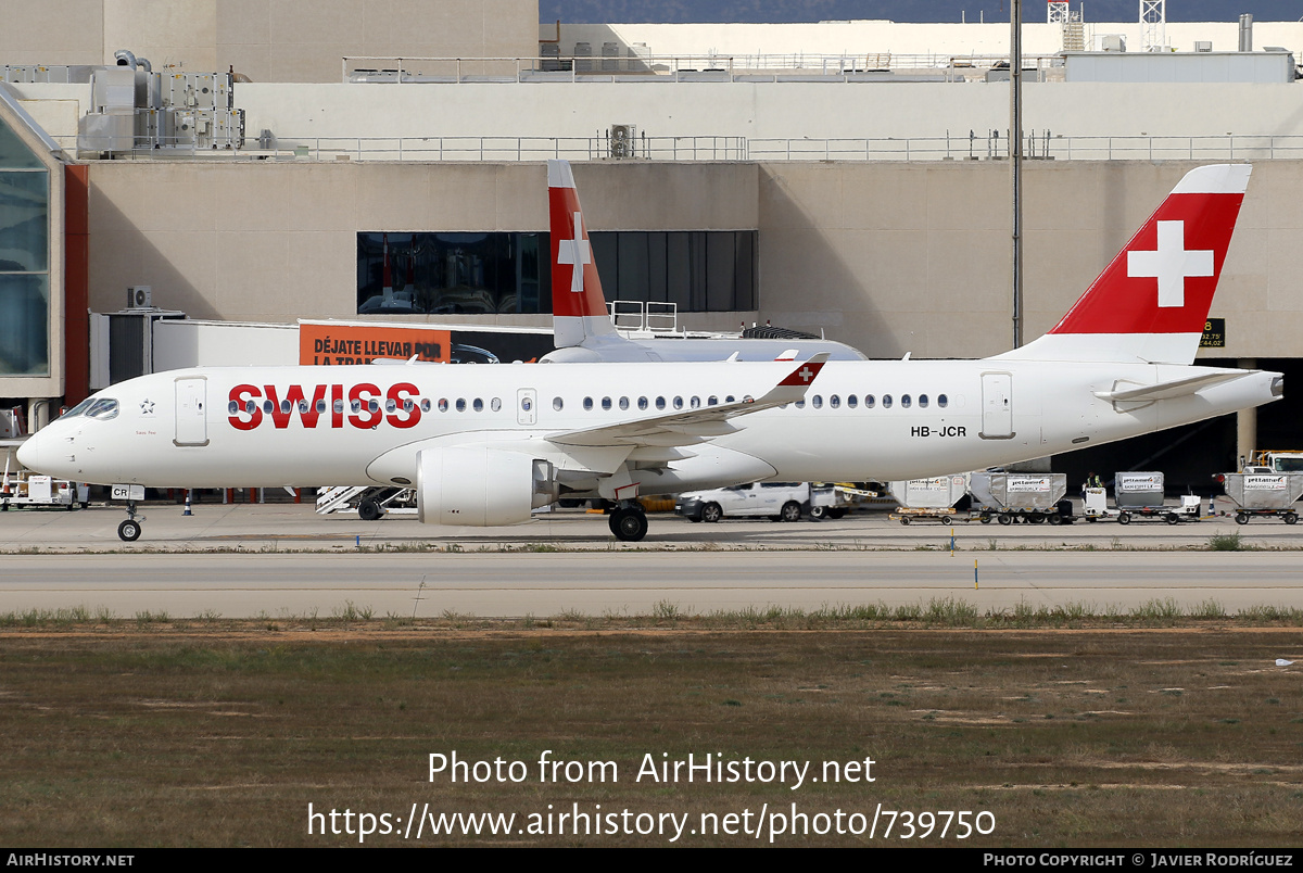 Aircraft Photo of HB-JCR | Airbus A220-371 (BD-500-1A11) | Swiss International Air Lines | AirHistory.net #739750