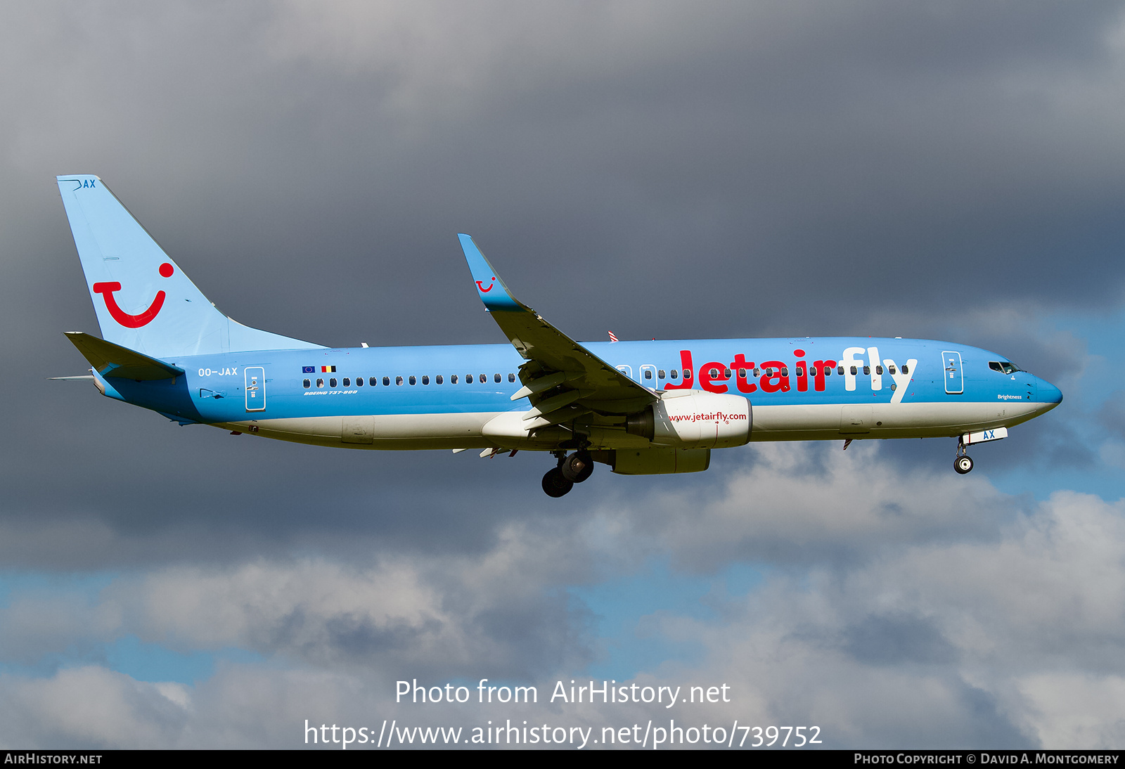 Aircraft Photo of OO-JAX | Boeing 737-8K5 | Jetairfly | AirHistory.net #739752