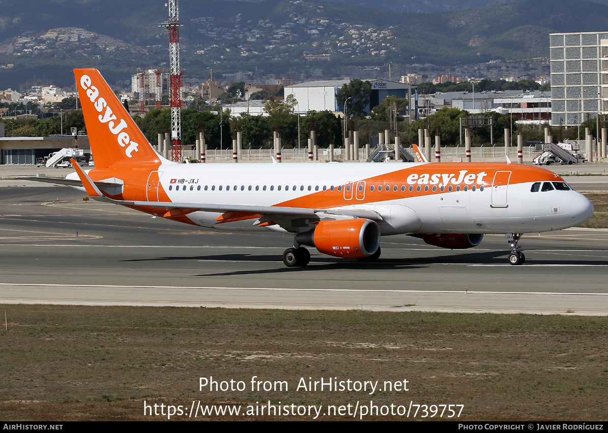 Aircraft Photo of HB-JXJ | Airbus A320-214 | EasyJet | AirHistory.net #739757