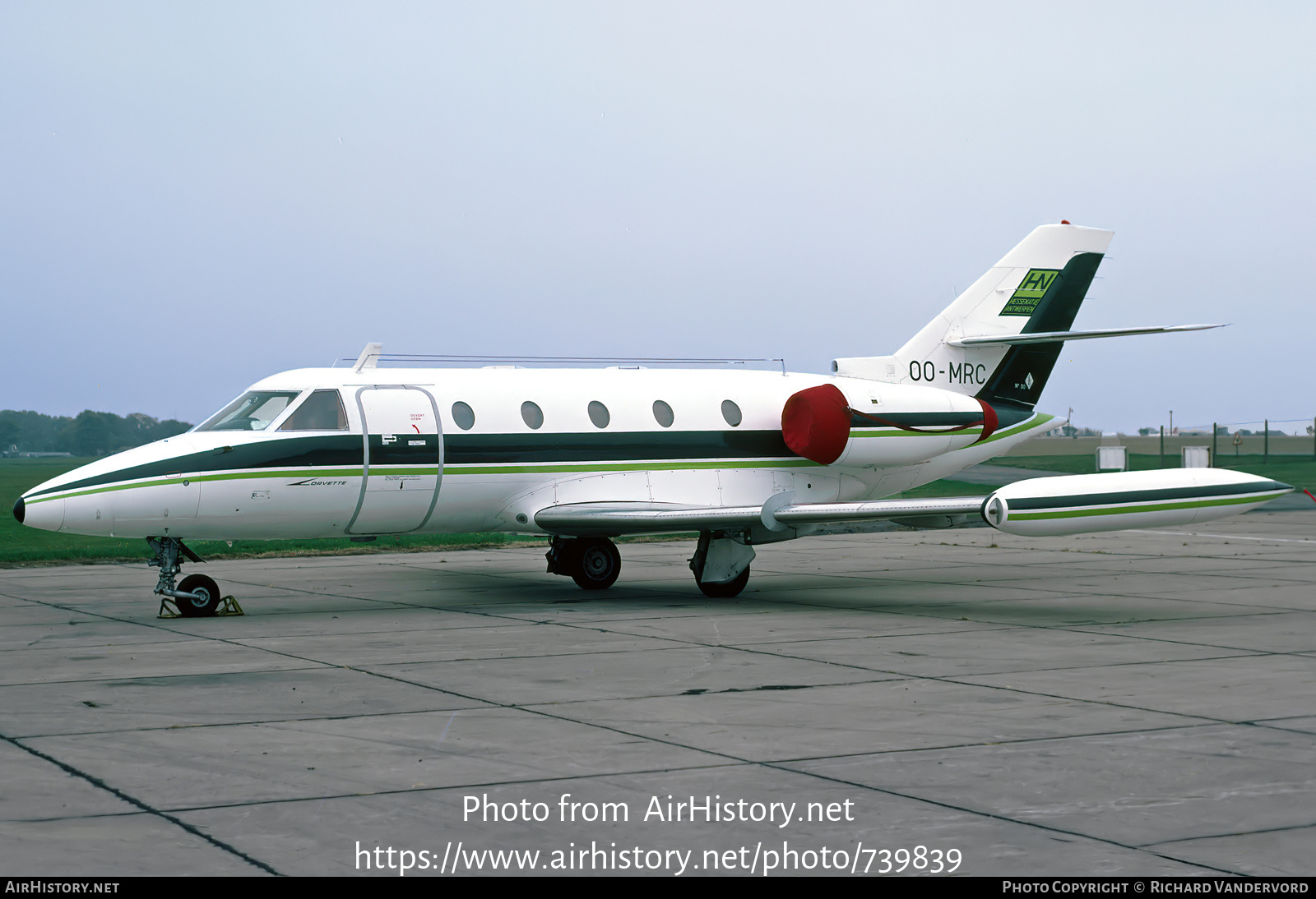 Aircraft Photo of OO-MRC | Aerospatiale SN-601 Corvette 100 | Hessenatie Antwerpen - HN | AirHistory.net #739839