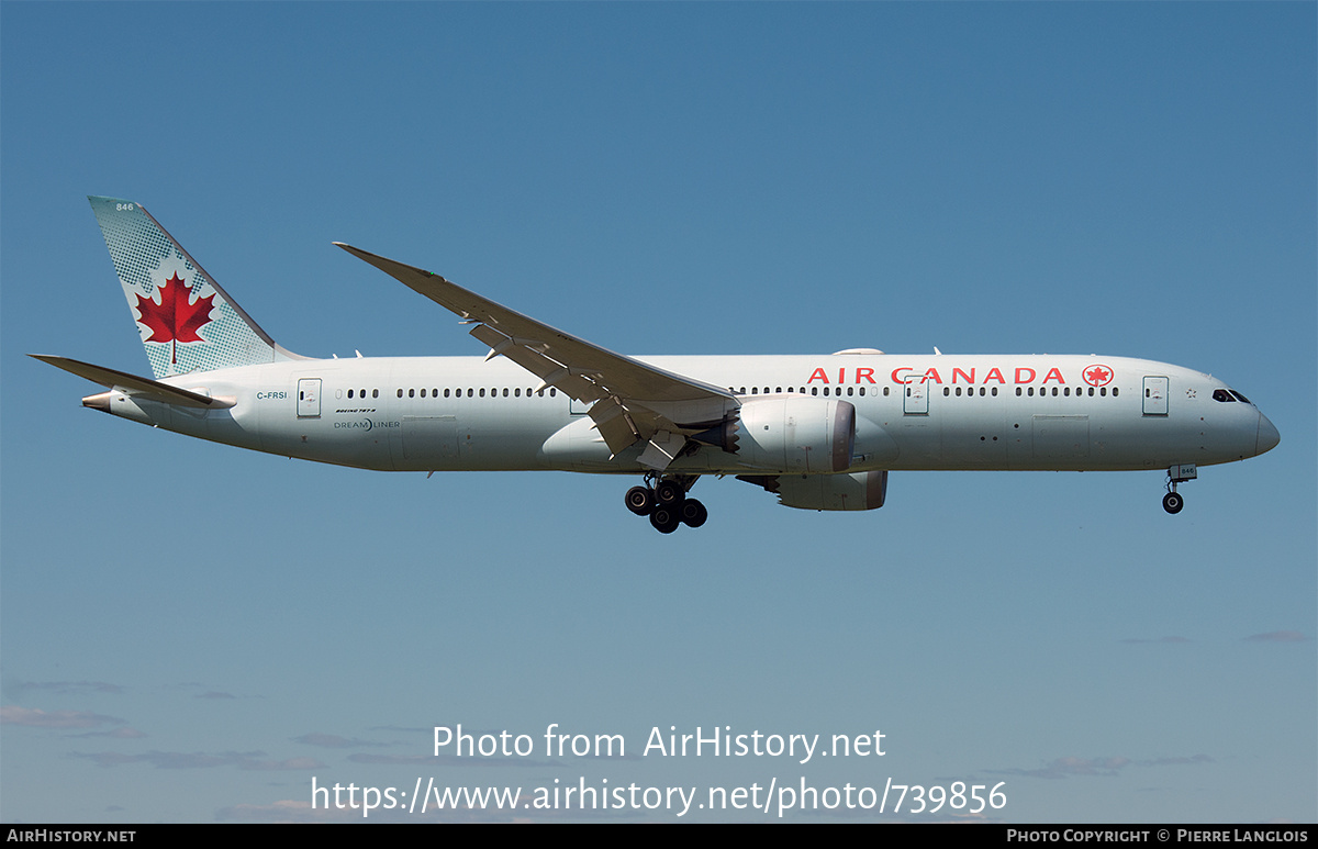 Aircraft Photo of C-FRSI | Boeing 787-9 Dreamliner | Air Canada | AirHistory.net #739856