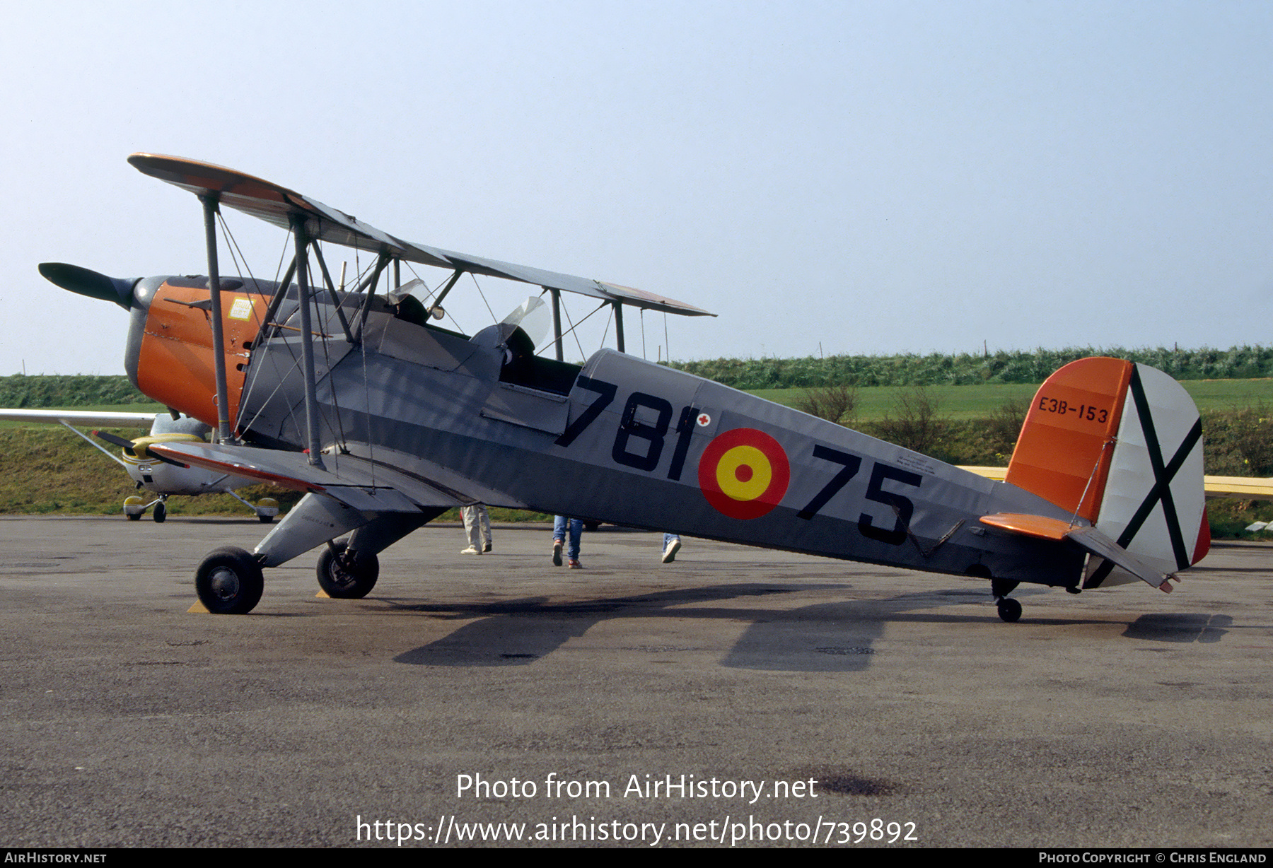 Aircraft Photo of G-BPTS / E3B-153 | CASA 1.131E Jungmann | Spain - Air Force | AirHistory.net #739892