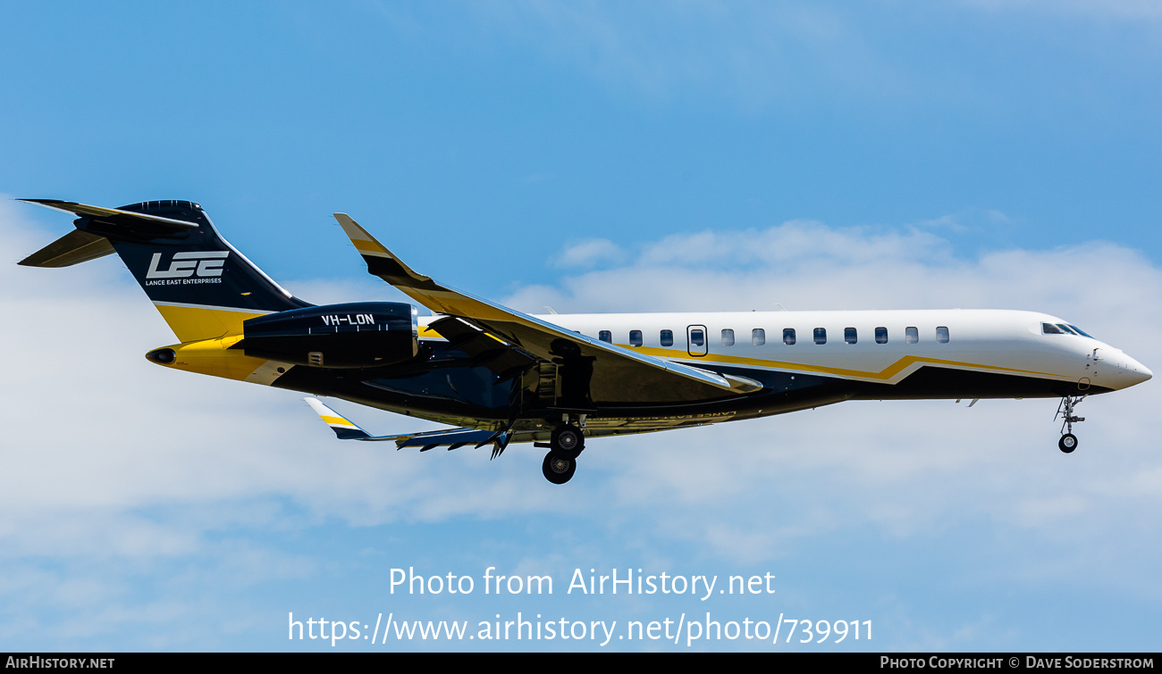 Aircraft Photo of VH-LON | Bombardier Global 7500 (BD-700-2A12) | LEE - Lance East Enterprises | AirHistory.net #739911