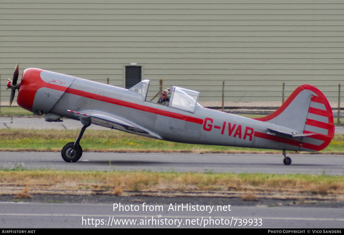 Aircraft Photo of G-IVAR | Yakovlev Yak-50 | AirHistory.net #739933