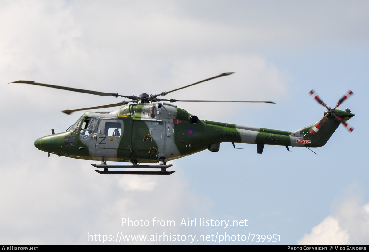 Aircraft Photo of XZ615 | Westland WG-13 Lynx AH7 | UK - Army | AirHistory.net #739951