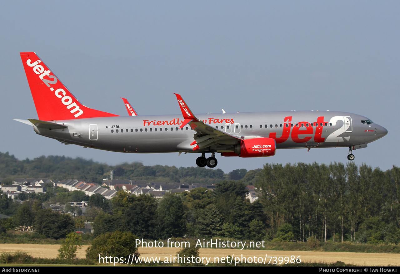 Aircraft Photo of G-JZBL | Boeing 737-800 | Jet2 | AirHistory.net #739986