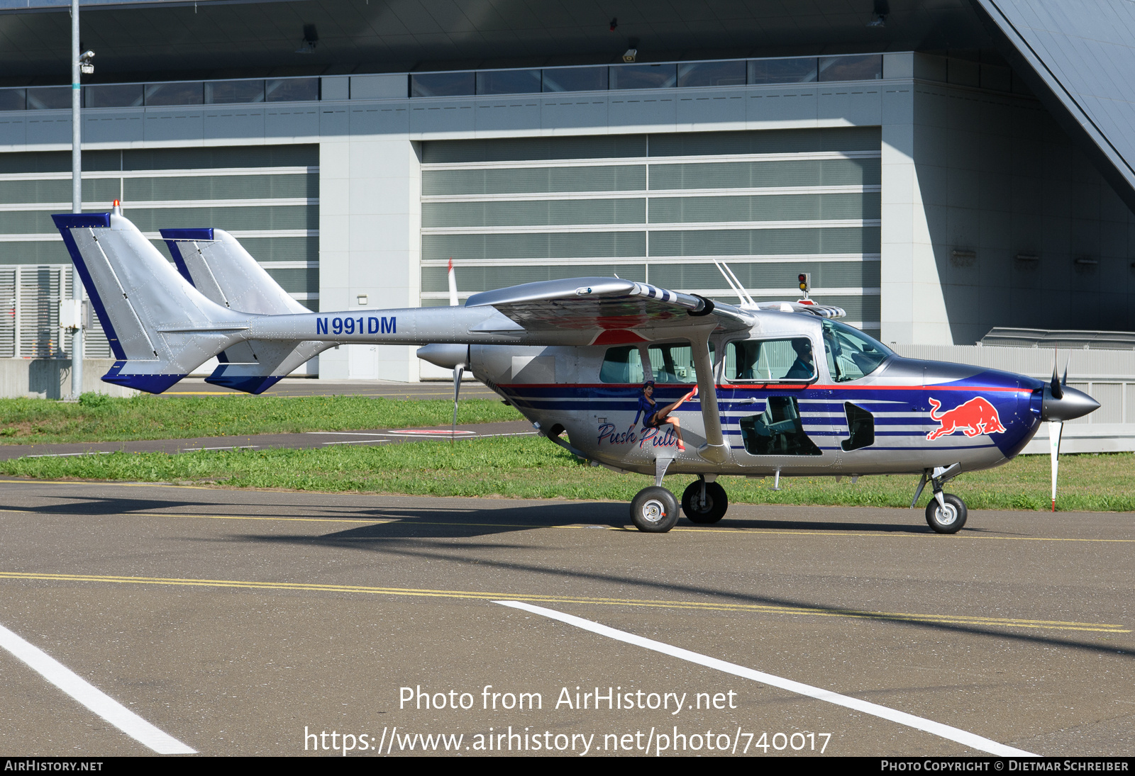 Aircraft Photo of N991DM | Cessna 337D Super Skymaster | Red Bull | AirHistory.net #740017