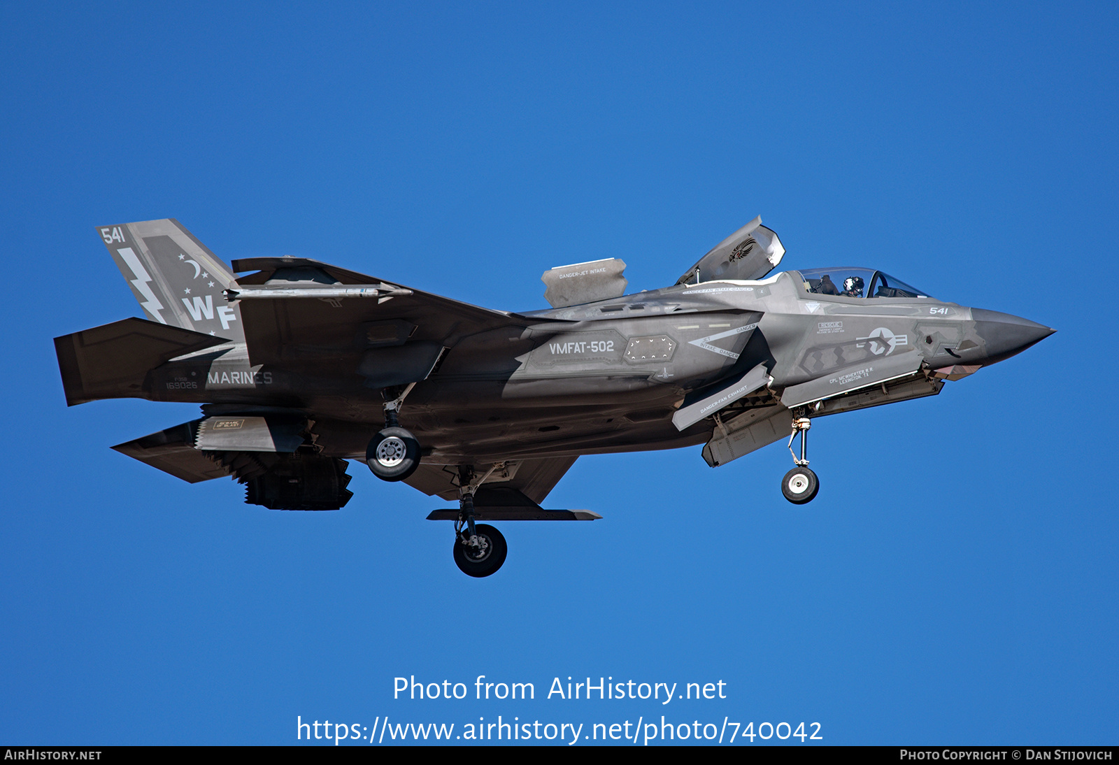 Aircraft Photo of 169026 | Lockheed Martin F-35B Lightning II | USA - Marines | AirHistory.net #740042