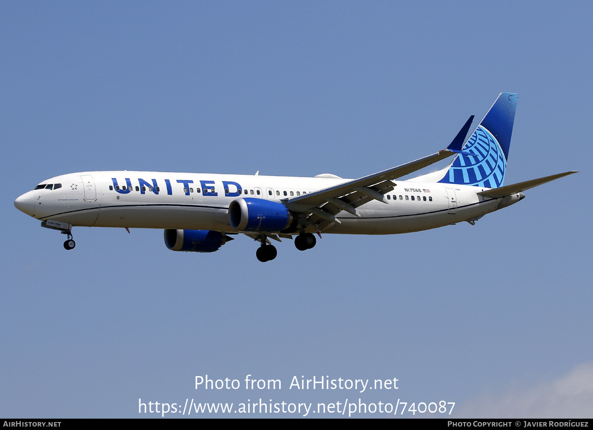 Aircraft Photo of N17566 | Boeing 737-9 Max 9 | United Airlines | AirHistory.net #740087