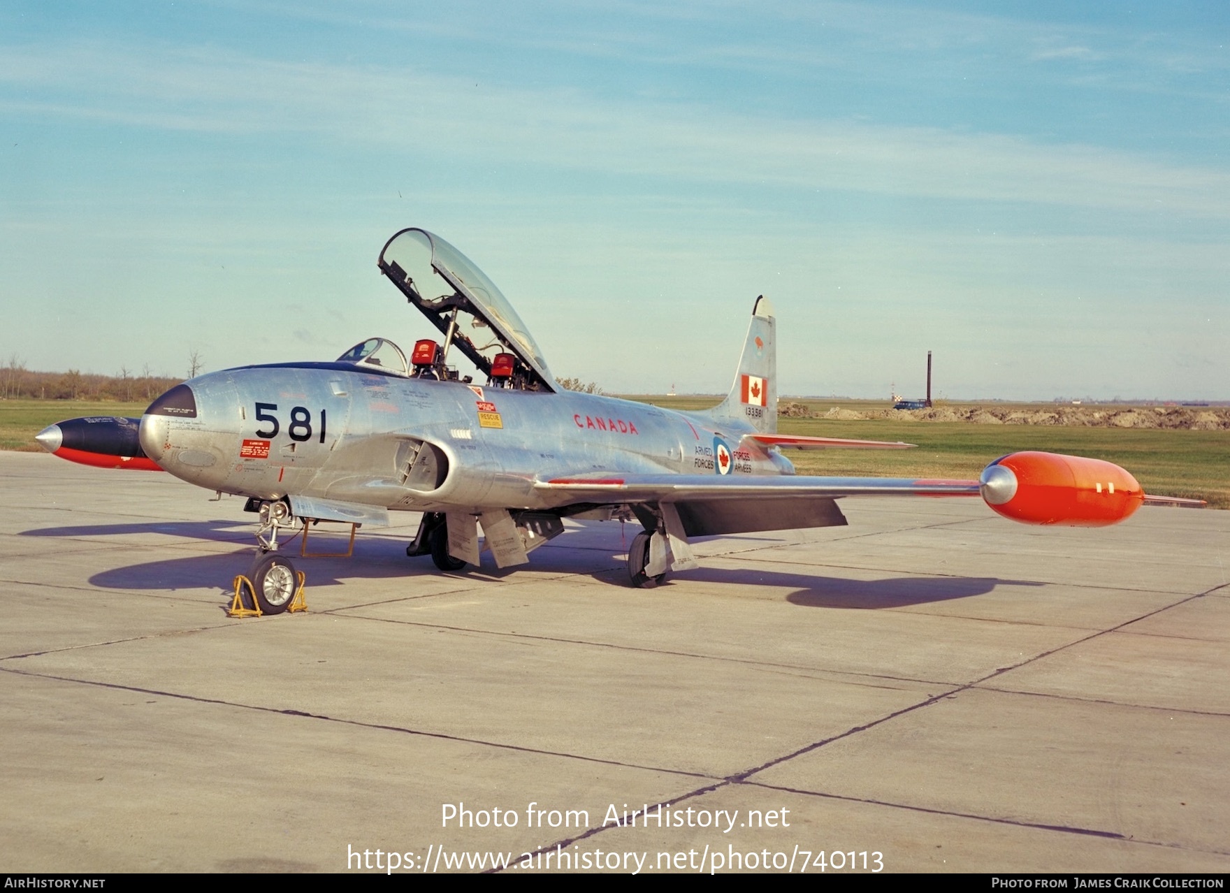 Aircraft Photo of 133581 | Canadair T-33AN Silver Star 3 | Canada - Air Force | AirHistory.net #740113