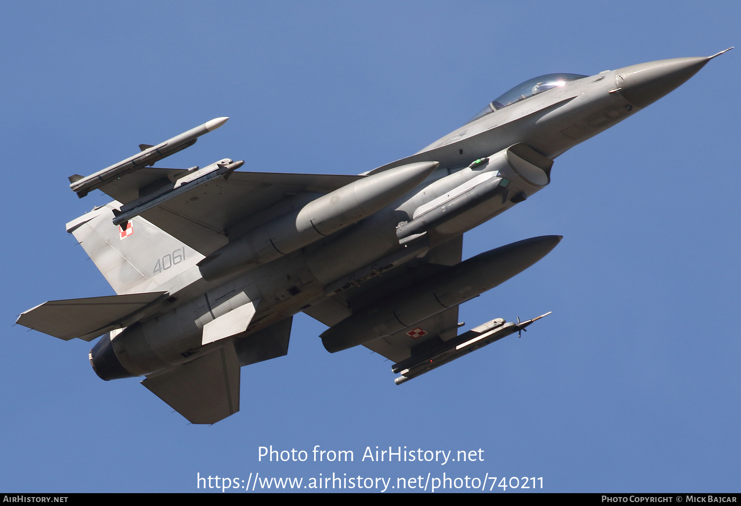 Aircraft Photo of 4061 | Lockheed Martin F-16CJ Fighting Falcon | Poland - Air Force | AirHistory.net #740211