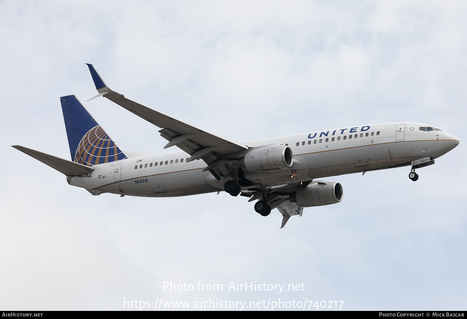 Aircraft Photo of N54241 | Boeing 737-824 | United Airlines | AirHistory.net #740217