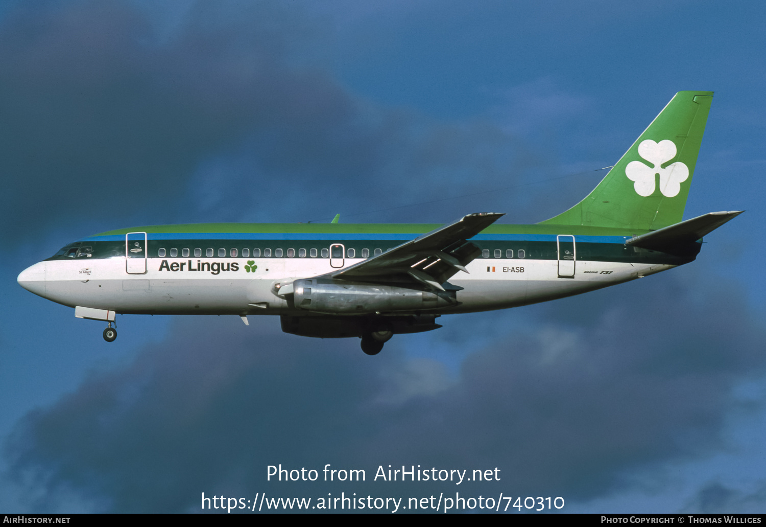 Aircraft Photo of EI-ASB | Boeing 737-248 | Aer Lingus | AirHistory.net #740310