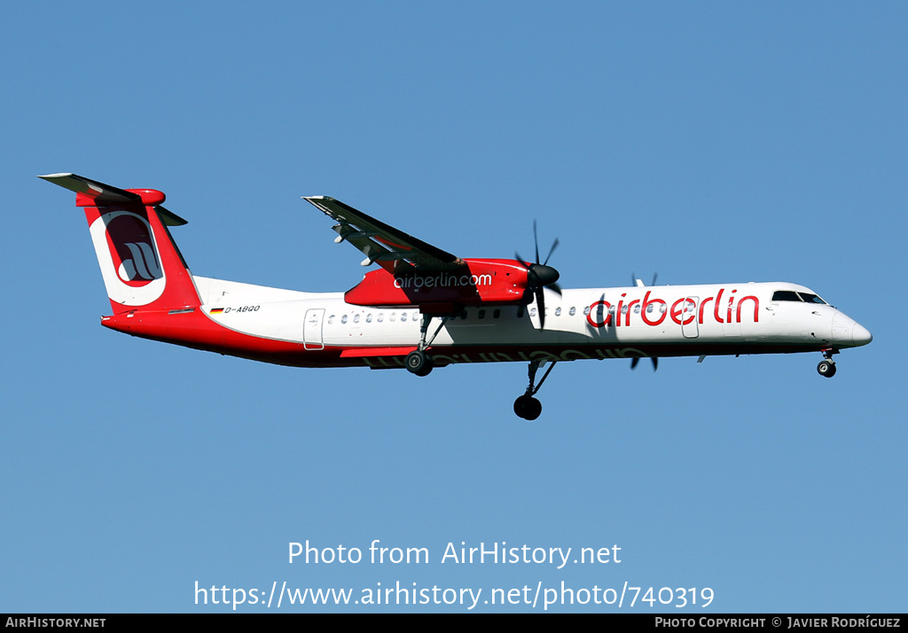 Aircraft Photo of D-ABQO | Bombardier DHC-8-402 Dash 8 | Air Berlin | AirHistory.net #740319