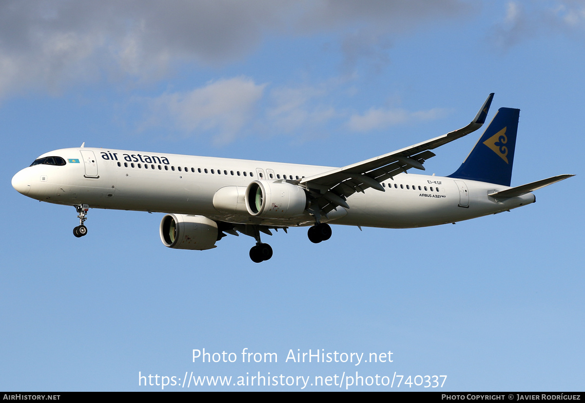 Aircraft Photo of EI-KGF | Airbus A321-271NX | Air Astana | AirHistory.net #740337